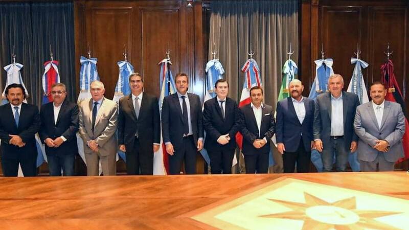 Sergio Massa con gobernadores del norte, Zamora, Morales, Quintela