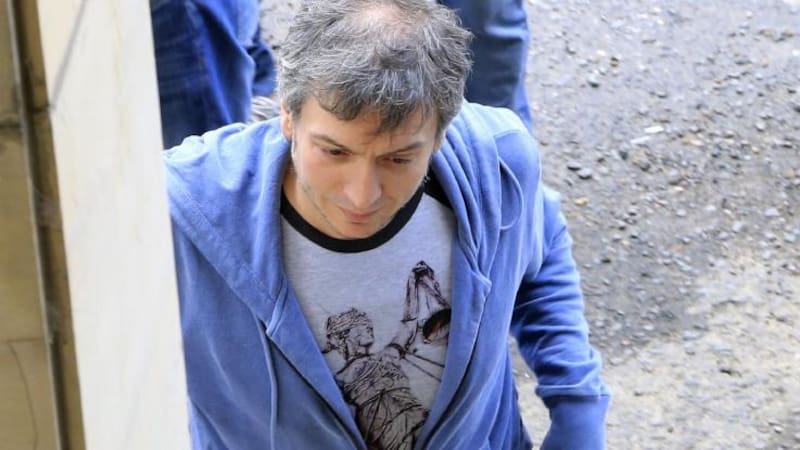 Máximo Kirchner, ayer ingresando a los tribunales de Comodoro Py