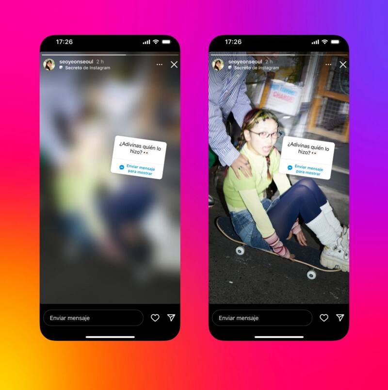 Cómo usar el sticker de historia oculta a Instagram, la red social de Meta.