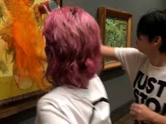 Ecologistas atentaron contra una célebre pintura de Van Gogh en la National Gallery de Londres