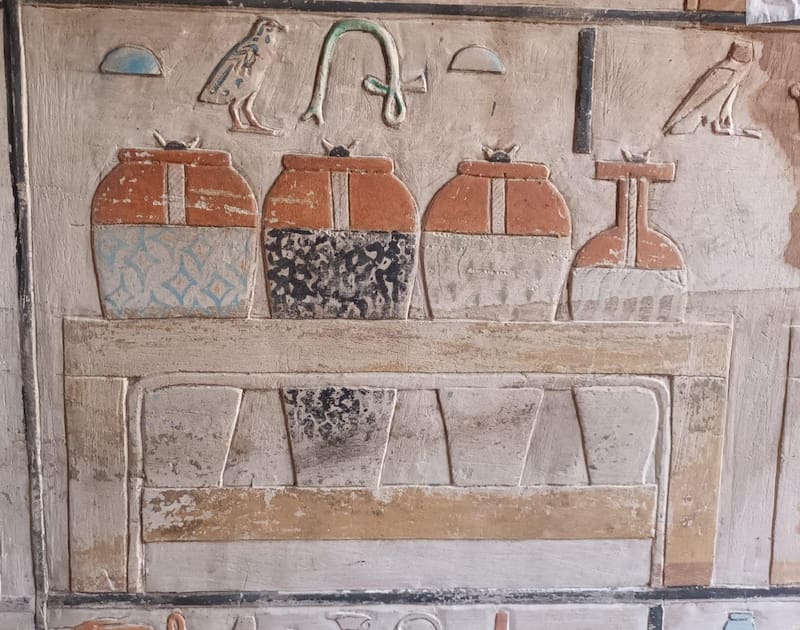 Detalles del interior de la tumba de Teti Neb Fu. Foto: Ministerio de Turismo de Egipto.