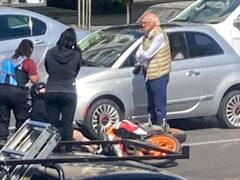 El ex técnico de Boca, Carlos Bianchi, tuvo un incidente vial con un motociclista