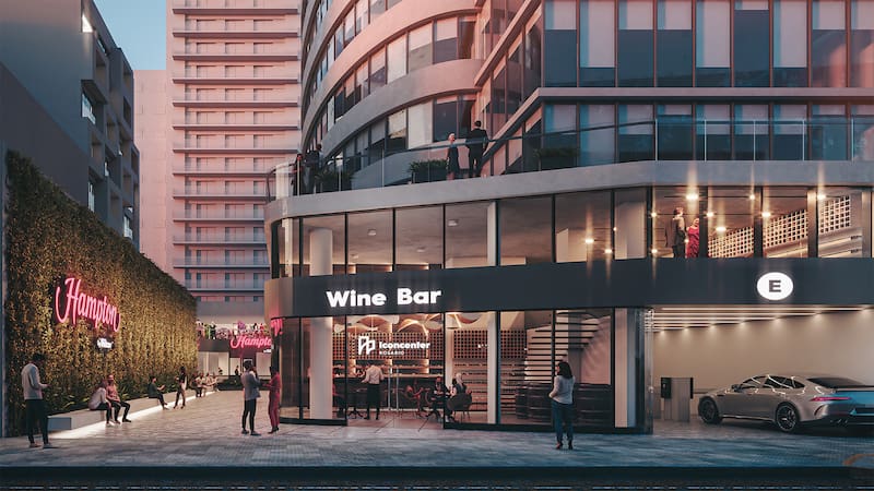 Hampton by Hilton Rosario formará parte de Iconcenter, un complejo de usos mixtos en pleno centro financiero, residencial y comercial de la ciudad