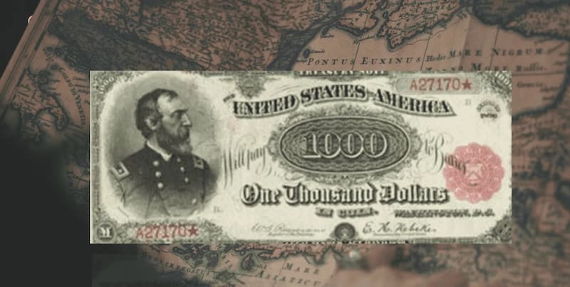 El Grand Melon es un billete de dólar muy raro y que data de 1890.