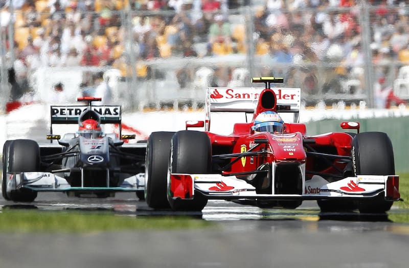 El alemán Michael Schumacher ganó 5 campeonatos consecutivos con la escudería.