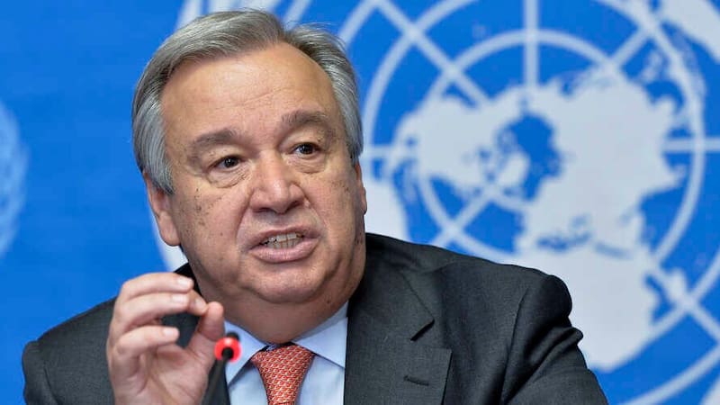Antonio Guterres, secretario general de la ONU, advierte de un futuro catastrófico si no se toman medidas urgentes para frenar el cambio climático. Fuente: Archivo El Cronista.