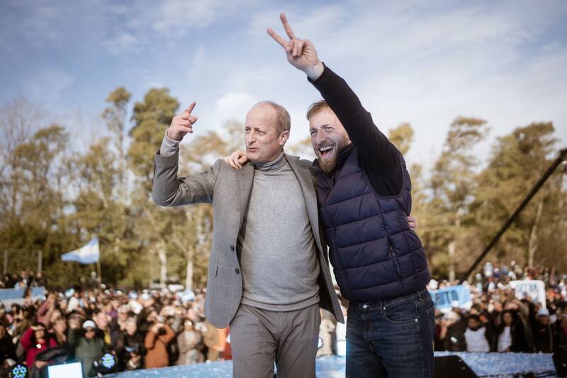 Federico Otermín (UP) junto a Martín Insaurralde