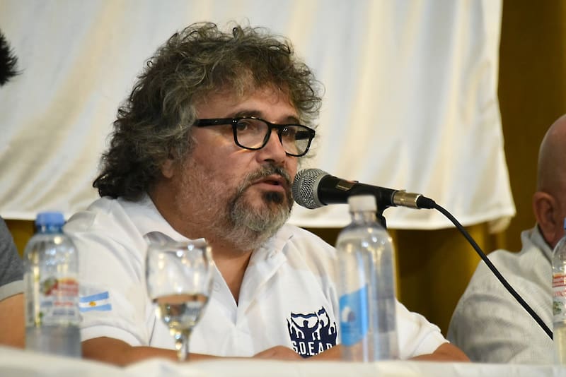 Daniel Yofra, secretario general de la Federación de Trabajadores Aceiteros.