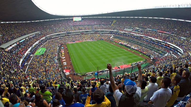 Estadio Azteca de México, ahora llamado Estadio Banorte.