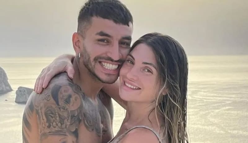 Ángel Correa con Sabrina Di Marzo.