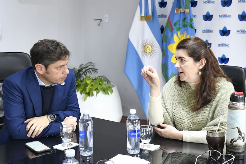 Kicillof y la intendenta de Moreno, una posible candidata al PJ por el camporismo