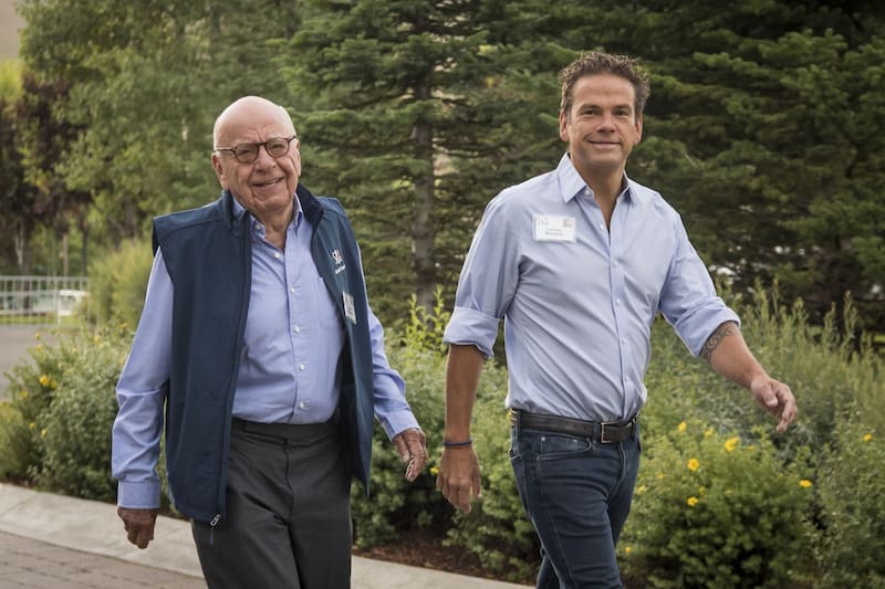 Rupert y Lachlan Murdoch