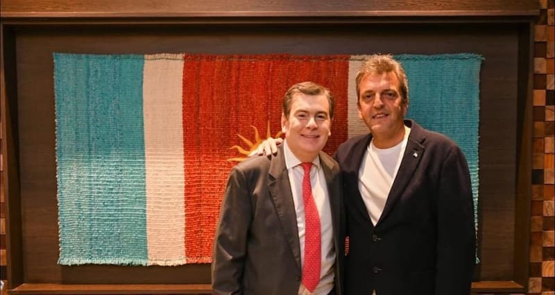 El gobernador de Santiago del Estero Gerardo Zamora y Sergio Massa. (Foto: Twitter - @GZamoraSDE).