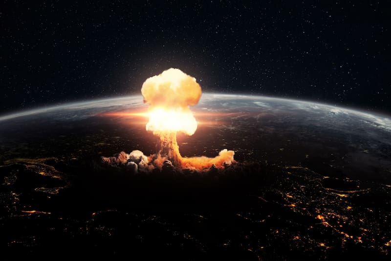 Ilustración de la magnitud de una bomba nuclear. Fuente: Shutterstock.