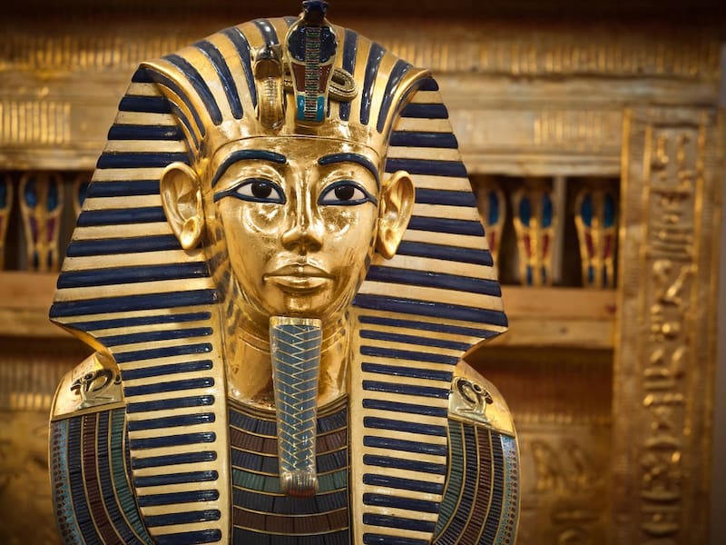 La tumba de Tutankamón equivale a 110 kilos de oro y podría valer, junto a todas las joyas que fue enterrado, hasta 90 millones de dólares dependiendo el mercado de oro. (Fuente: iStock)