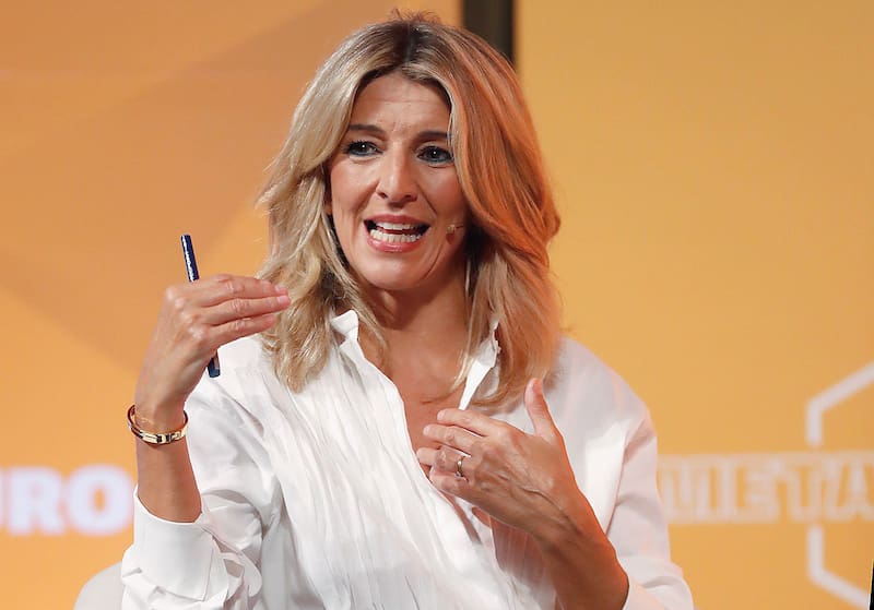 Yolanda Diaz, vicepresidente del gobierno de coalición progresista español. Fuente: Archivo