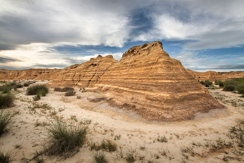 Las Bardenas Reales son un paisaje único en España (Fuente: Wikimedia Commons)