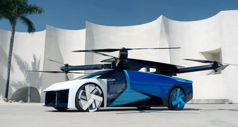 Auto volador modelo eVTOL. Fuente: Xpeng AeroHT.