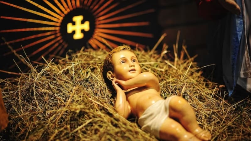 Figura del Niño Jesús de Nazaret en el pesebre. Fuente: Archivo.