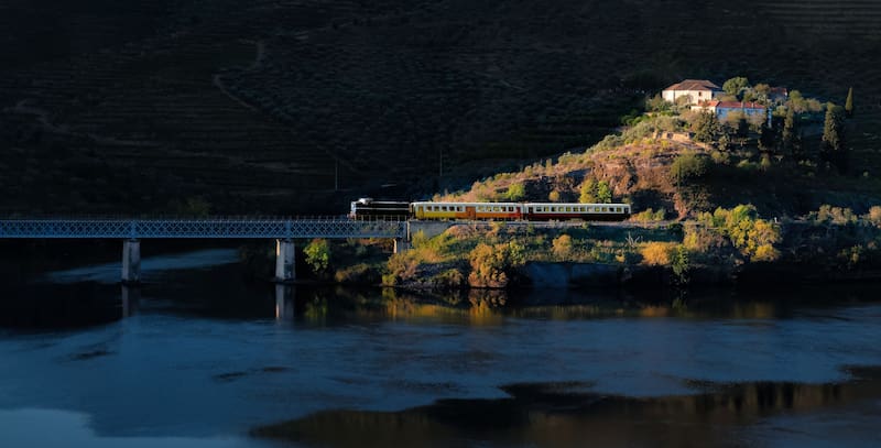 Así es la Linha do Douro, considerada una de las más bella del mundo. Imagen: Shutterstock.