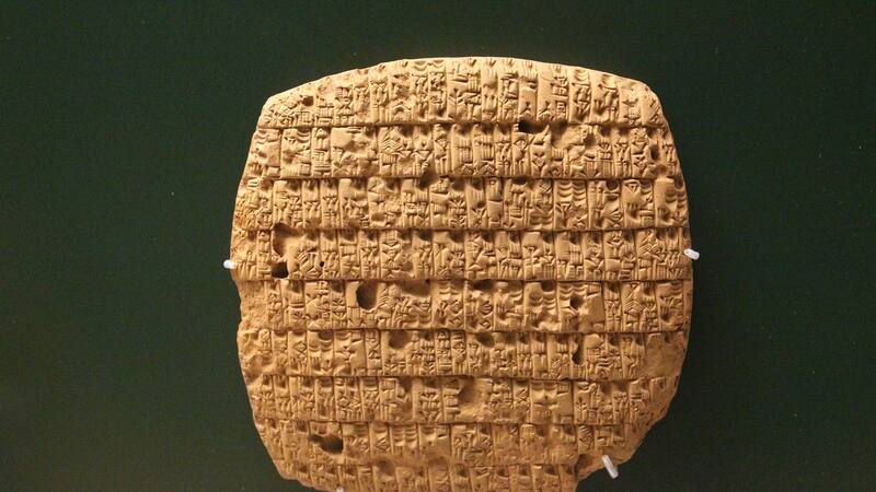 Estas piezas sumerias contienen textos muy complejos.
