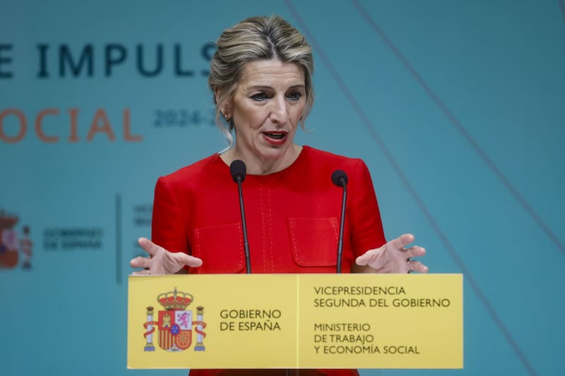 Yolanda Díaz respondio a la senadora Bildu Idurre Bideguren. (Foto: EFE).
