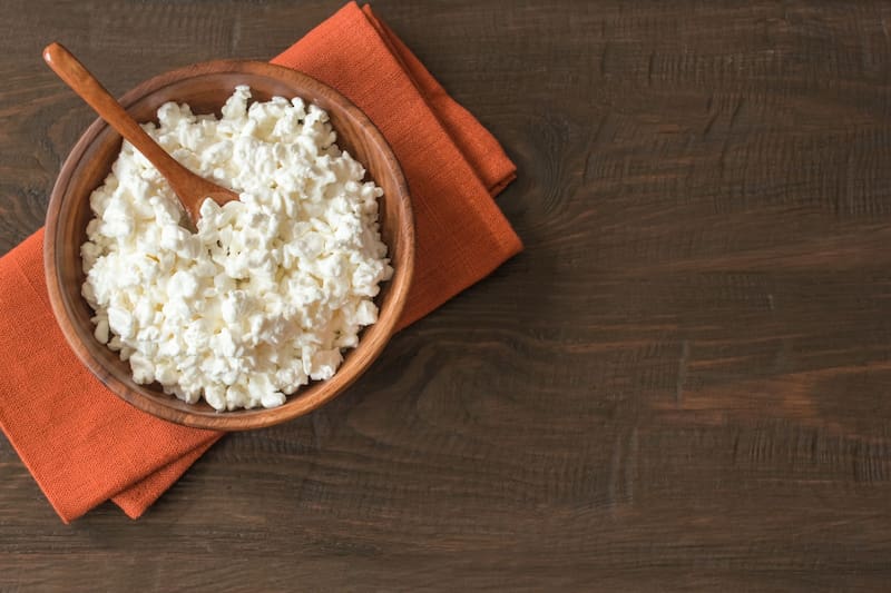 El queso cottage es uno de los lácteos más nutritivos del mercado. Fuente: Shutterstock.
