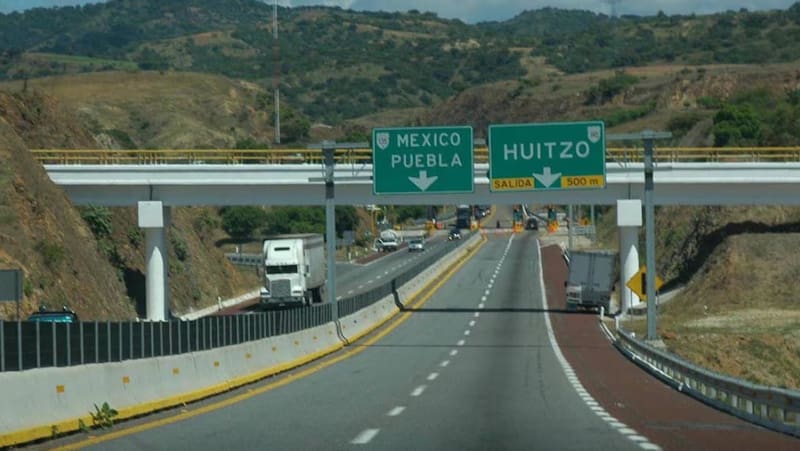 La Autopista Federal México-Puebla cerrará de forma temporal por trabajo de renivelación. Fuente: archivo