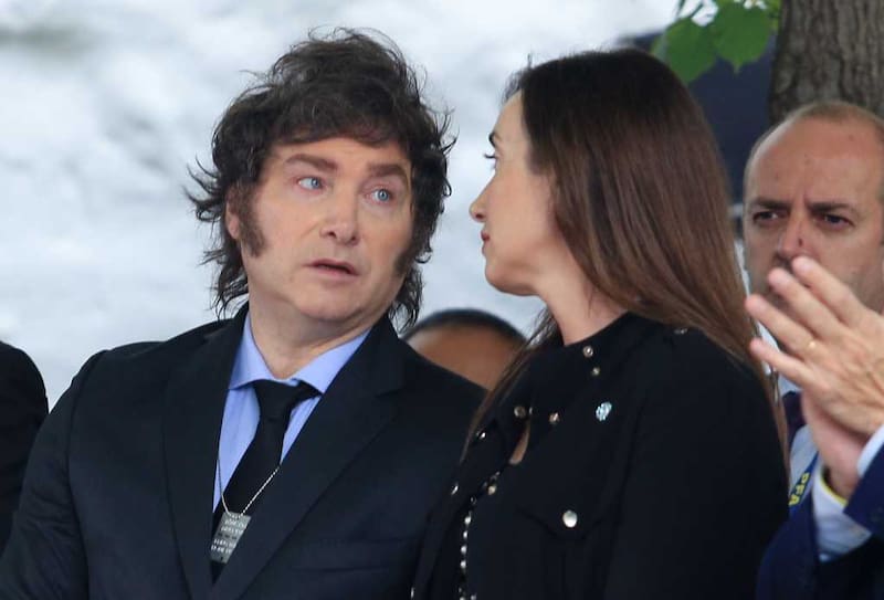 Javier Milei y Victoria Villaruel