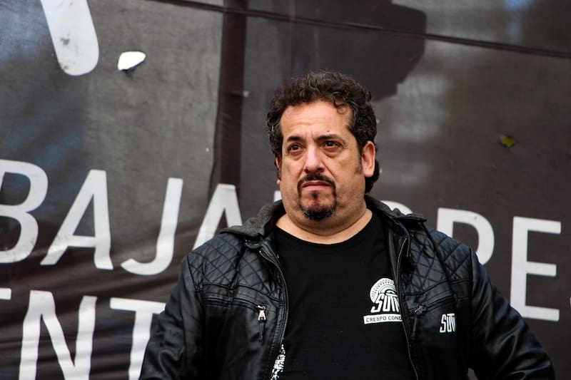 Alejandro Crespo, secretario general del Sutna, el sindicato de la industria del neumático.