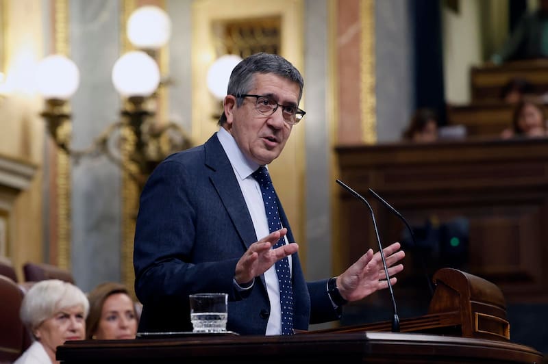 Patxi López critica la oposición destructiva del PP y Vox. Fuente: archivo.