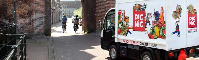 Camión de transporte de Picnic.