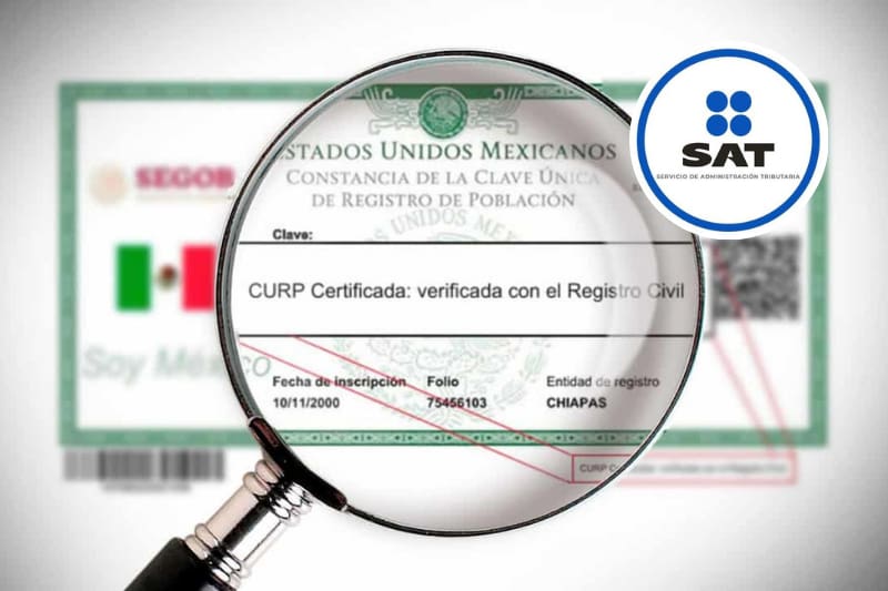 El SAT confirmó que la CURP dejará de ser obligatoria en 2025 para estos trámites. Fuente: archivo