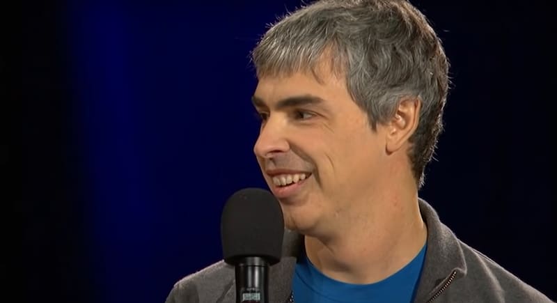 Larry Page es una de las personas más ricas del mundo y es el fundador de Google. (Fuente: YouTube @TED)