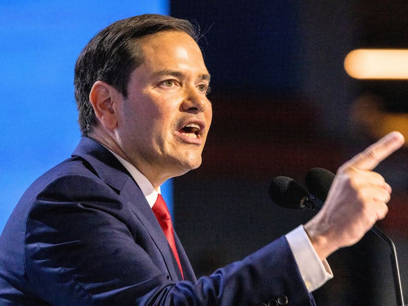 Trump eligió como secretario de Estado a Marco Rubio, hijo de migrantes cubanos que habla español con fluidez. Foto: Archivo.