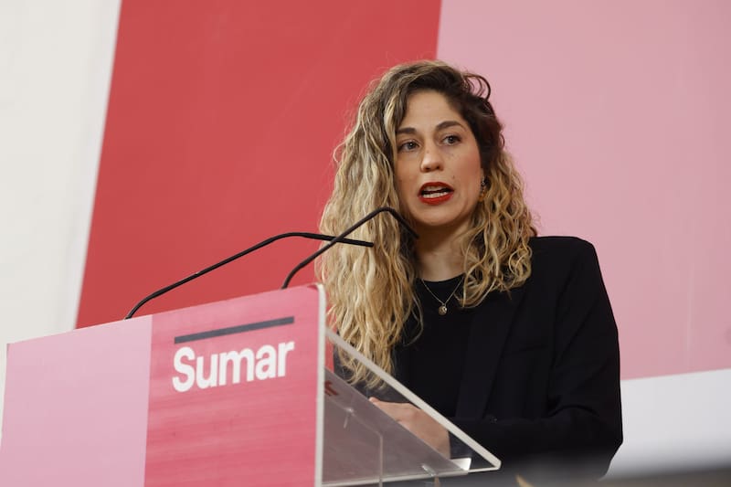 Lara Hernández, secretaria de organización de Movimiento Sumar. (Fuente: EFE / Bianca Míllez)