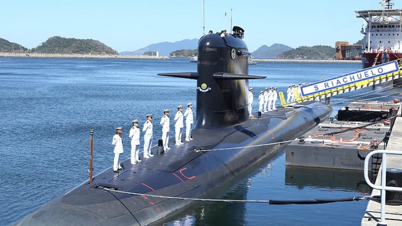 El Riachuelo, submarino convencional Scorpene de Brasil.
