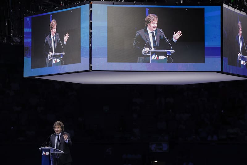 Javier Milei en la clausura del Madrid Economic Forum 2025. Fuente: EFE