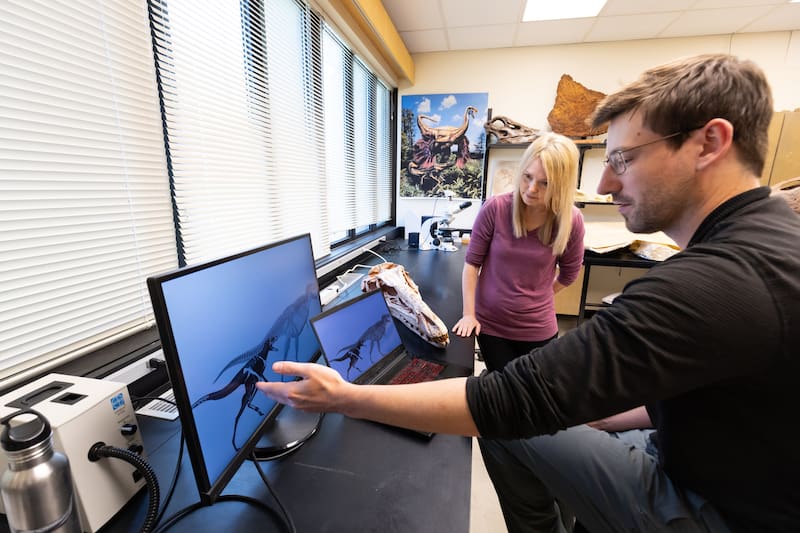 Los investigadores también dieron detalles de como era esta nueva especie (Fuente: Universidad de Calgary).