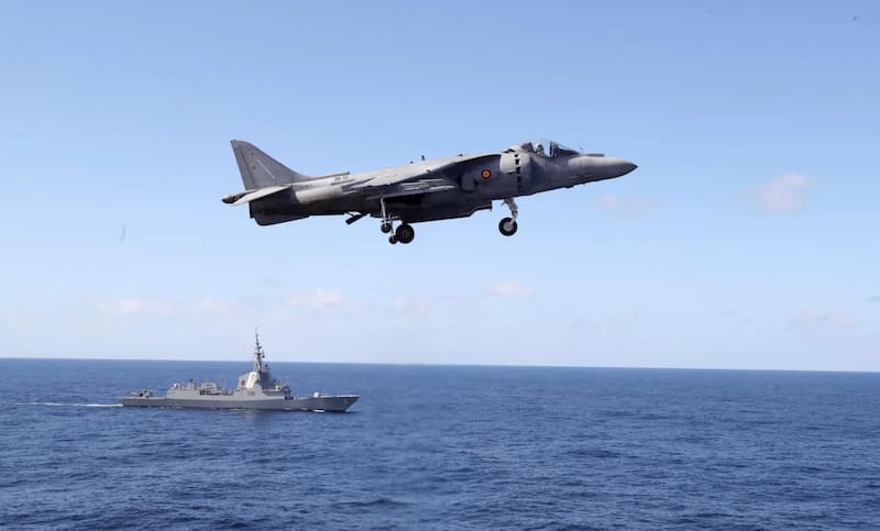 Imagen ilustrativa del portaaviones que Estados Unidos desplegó en Latinoamérica para ejercicios militares. Fuente: Archivo.