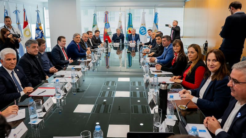 Uno de los últimos encuentros de los gobernadores en la sede del CFI en Buenos Aires