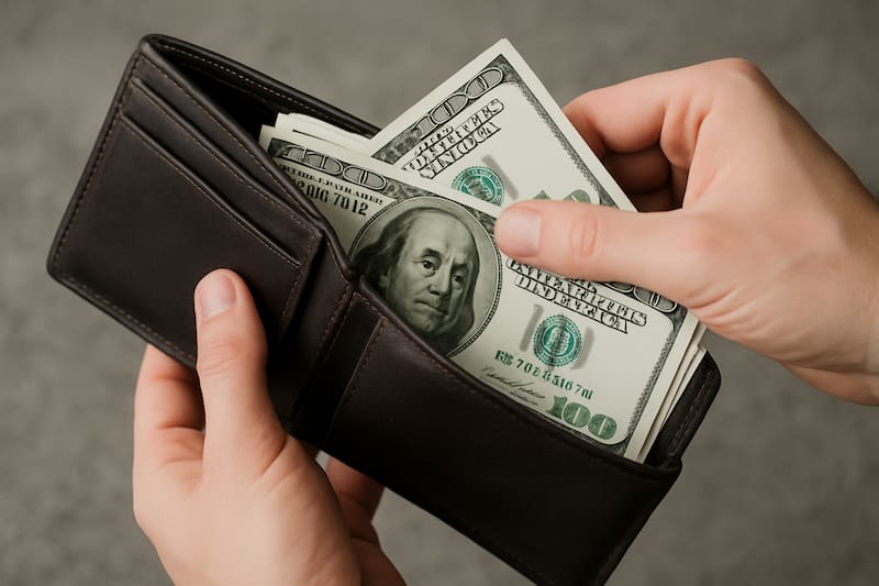 Estados Unidos puede retener y confiscar el dinero de todos los viajeros que no declaren montos superiores a USD 10,000 en todos los aeropuertos. (Fuente: Representación creada con IA)