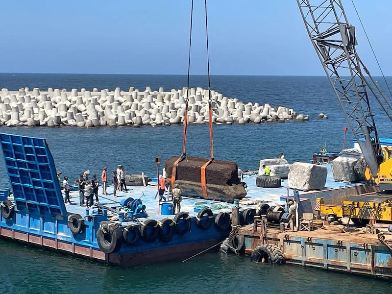 El proyecto PHAROS busca recuperar los bloques del Faro de Alejandría para una reconstrucción digital (Fuente: GEDEON Programmes / CEAlex / Archeology News).