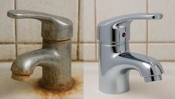 No es vinagre, ni bicarbonato: el método definitivo para eliminar el sarro de las canillas y las manchas amarillentas del inodoro al instante