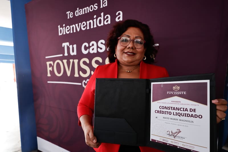La constancia de crédito liquidado que recibieron algunos habitantes de México inscritos en el FOVISSSTE. (Foto: ISSSTE)
