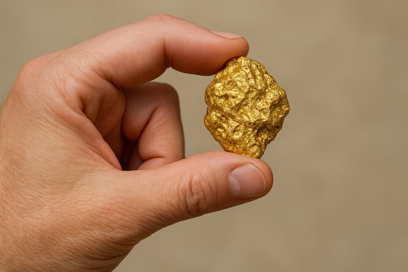 El oro encontrado en un río se encuentra en el norte de España. (fuente: archivo)