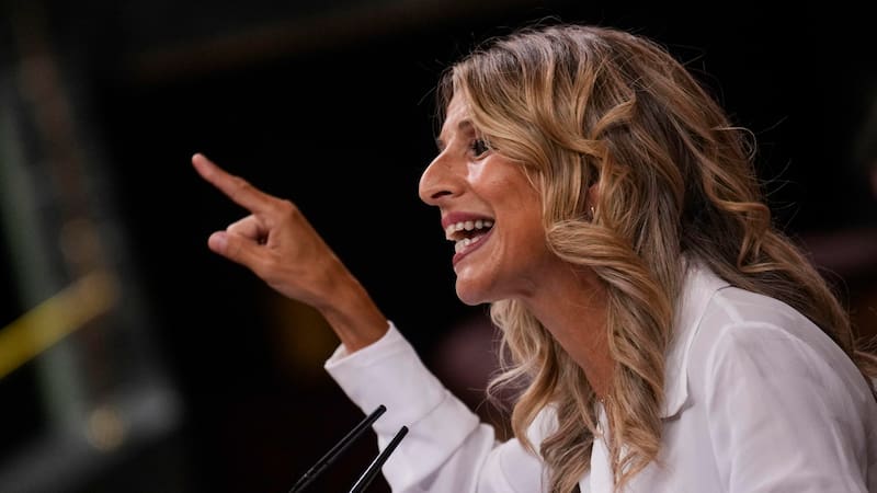 Yolanda Díaz criticó duramente el modelo de Amazon y lo calificó como "un modelo de la vergüenza".(Fuente: EFE)