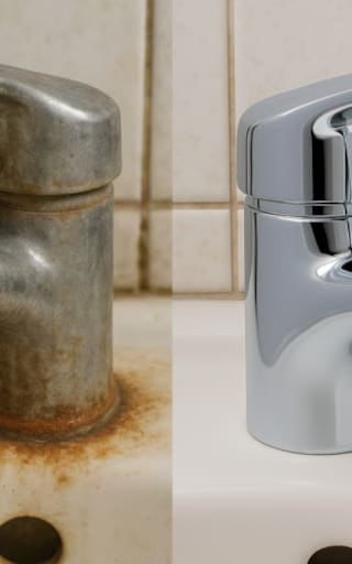 Ni vinagre ni bicarbonato: el truco viral para quitar el sarro de las canillas y las manchas amarillentas del inodoro al instante