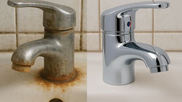 Ni vinagre ni bicarbonato: el truco viral para quitar el sarro de las canillas y las manchas amarillentas del inodoro al instante