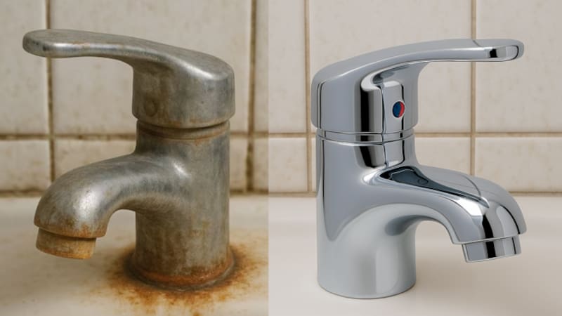 Ni vinagre ni bicarbonato: la solución más efectiva para eliminar el sarro de canillas e inodoros (foto: archivo).